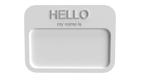 Name tag.